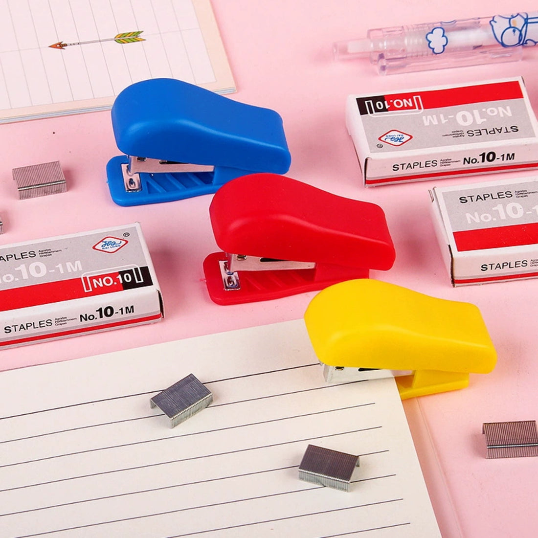 HUPSTL338 Bright Color Pocket Stapler