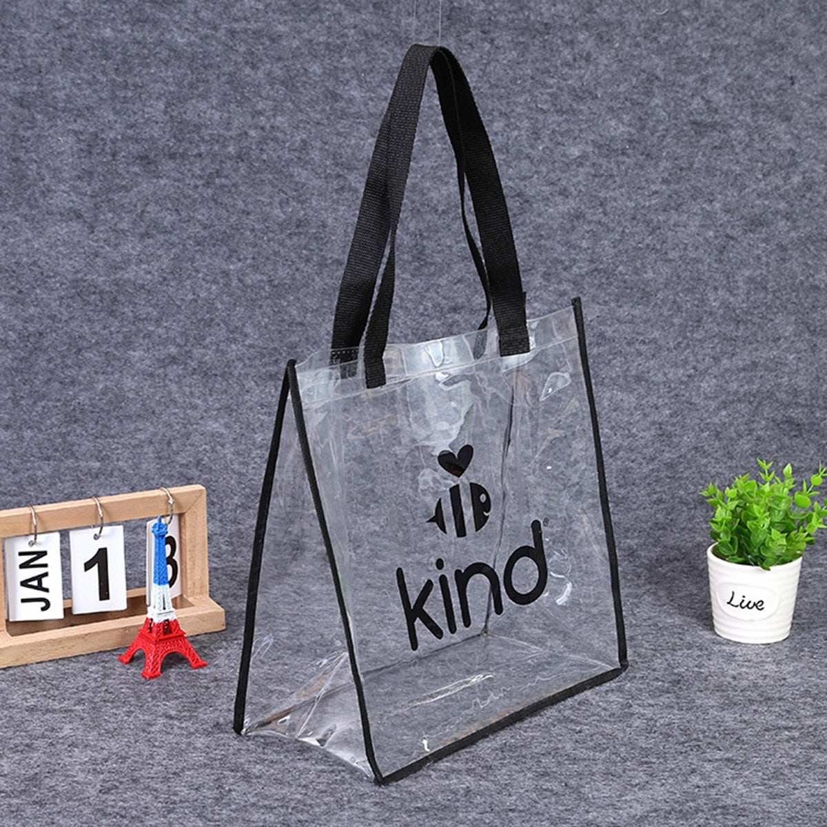 HUPSTL355 Clear Waterproof Tote Bag