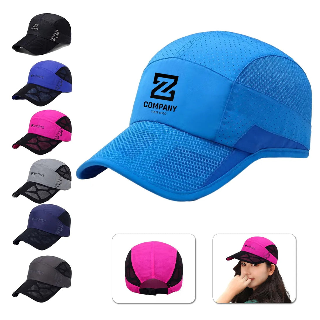 HUPSTL371 Quick Dry Mesh Sports Cap