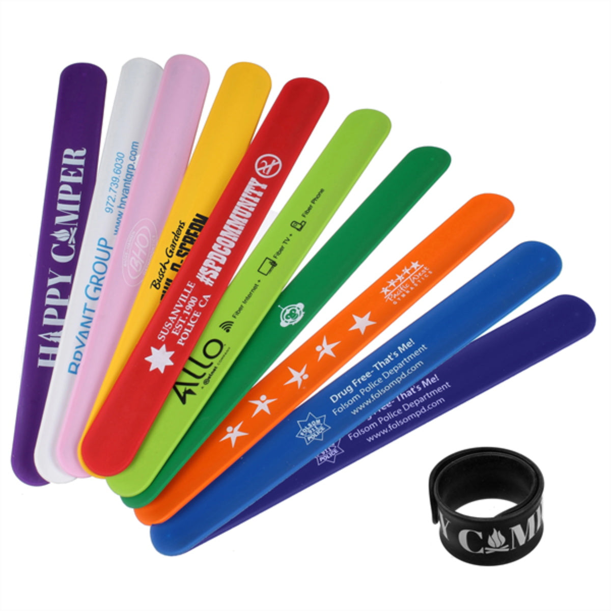 HUPSTL376 Silicone Slap Bracelet