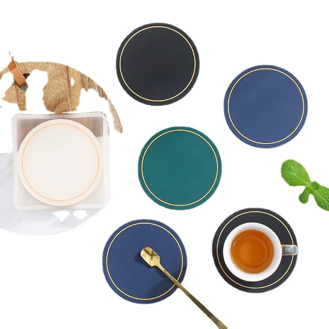 HUPSTL377 PVC Round Coaster