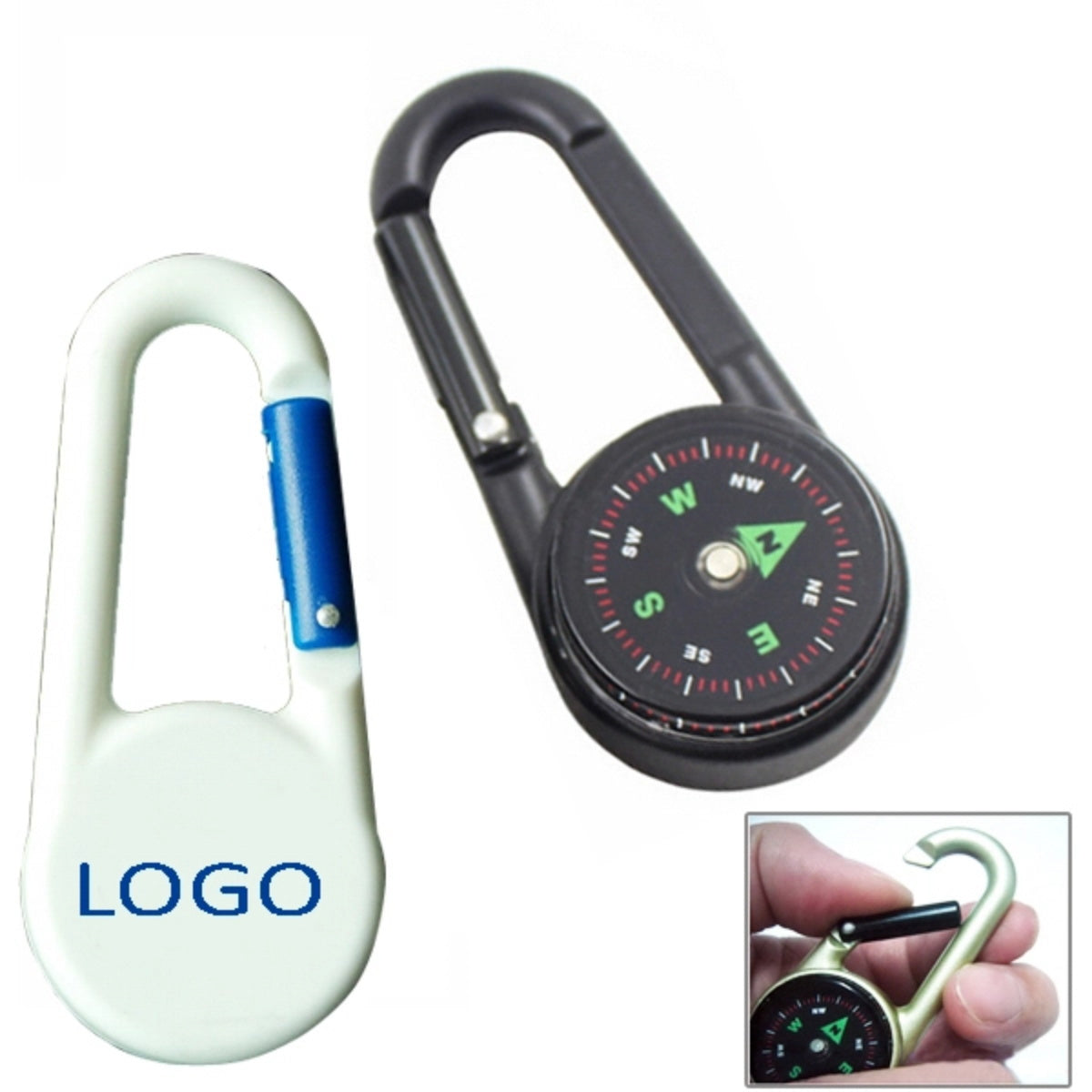 HUPSTL381 Compass With Carabiner