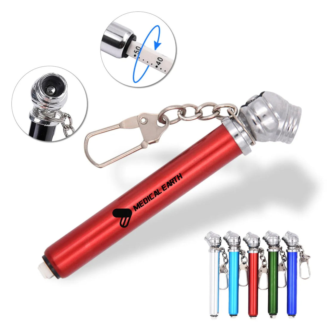HUPSTL390 Mini Tire Gauge With Key Chain