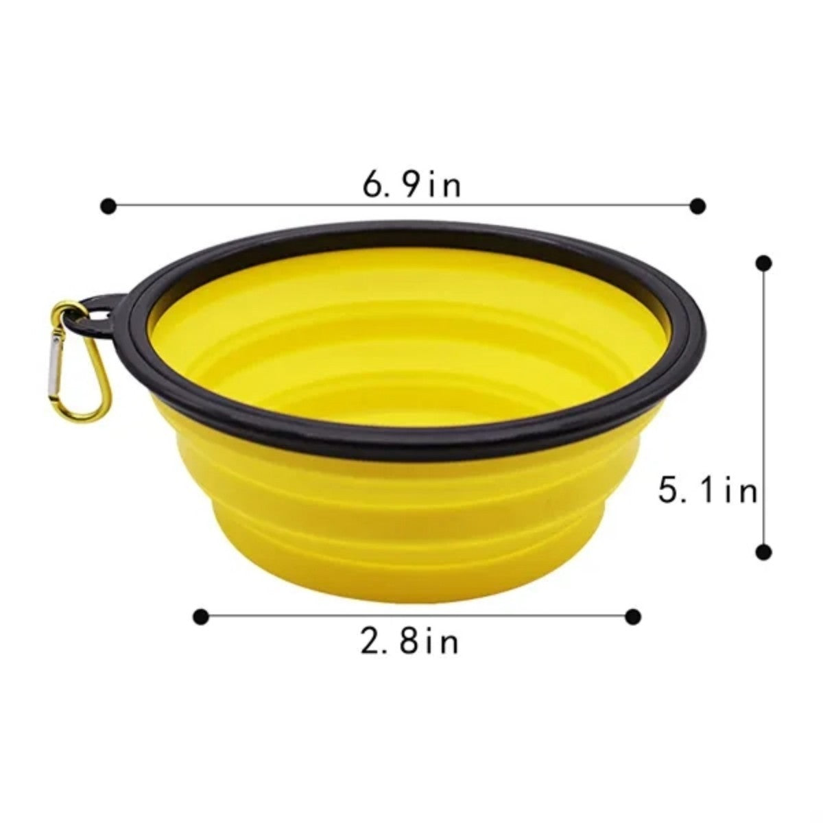 HUPSTL497 Mountaintop Buckle 34oz Portable Outdoor Folding Bowl