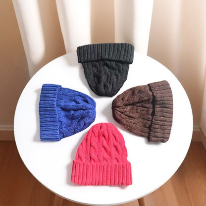HUPSTL522 Knitted Wool Hat Keeps Warm And Comfortable