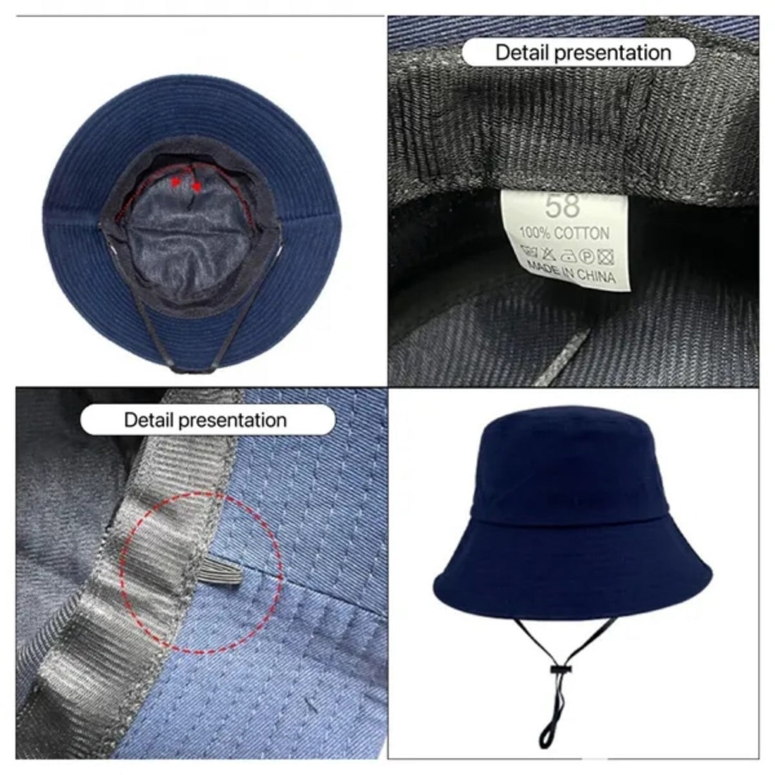 HUPSTL527 Fisherman Bucket Sun Hat MMQ20