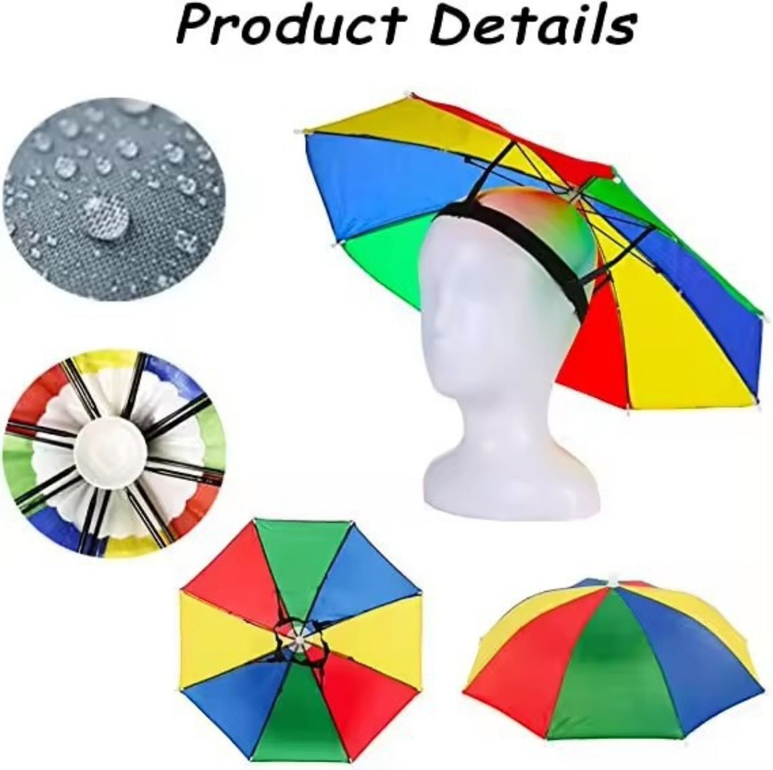 HUPSTL554Adjustable Head-Mounted Outdoor Umbrella