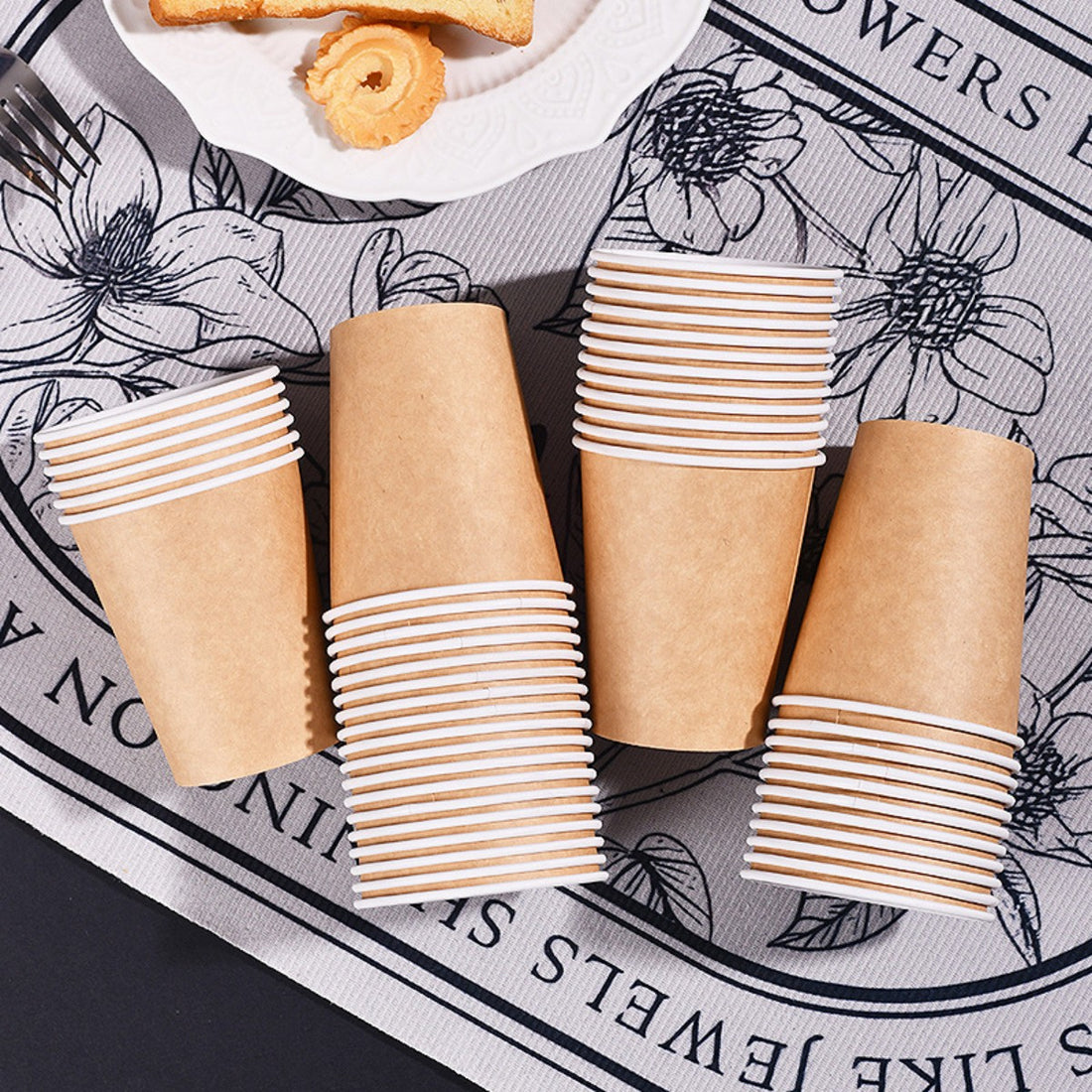 HUPSTL569Full Color 9 OZ Thick Paper Coffee Cup MOQ500