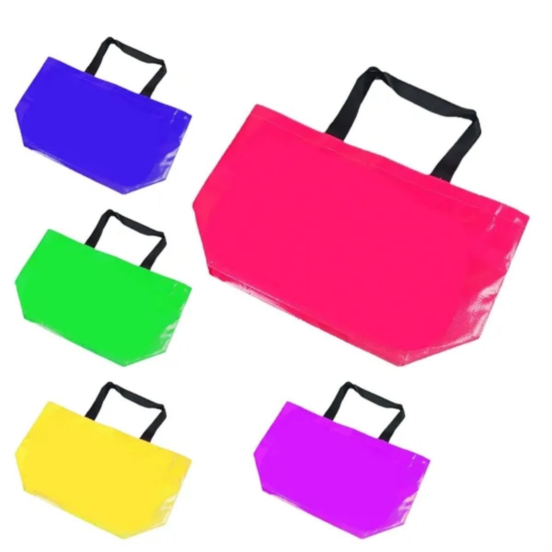 HUPSTL574Laminated Handheld Woven Bag