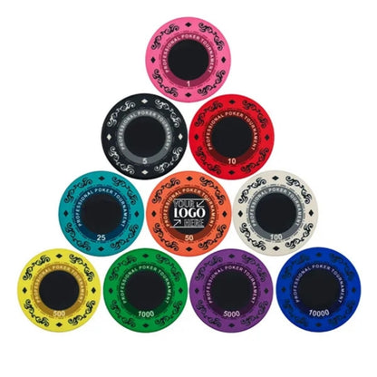 HUPSTL586Ceramic Poker Chips