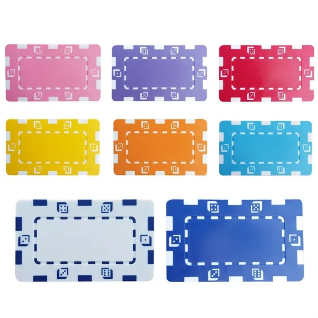 HUPSTL587Abs Poker Chip Rectangular