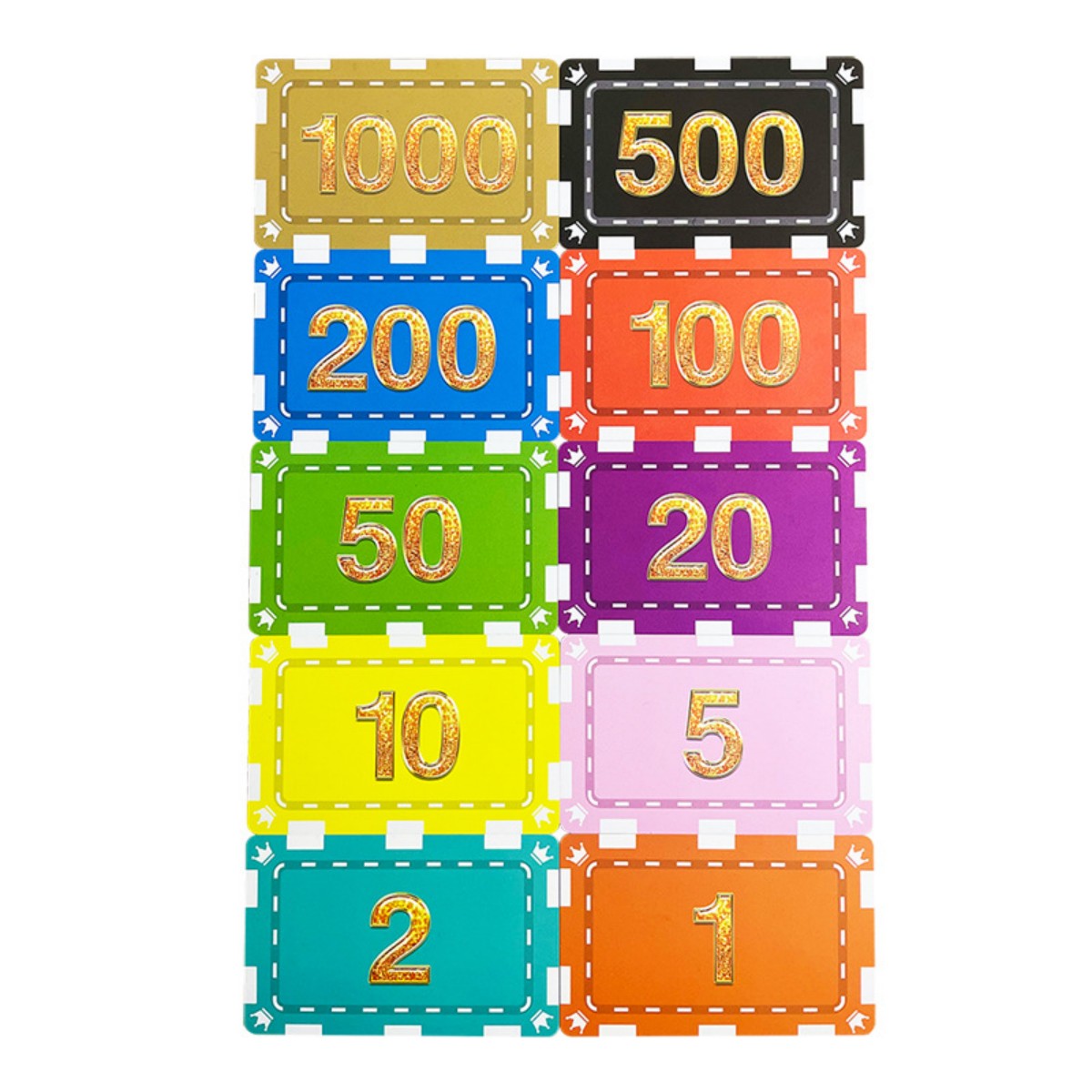 HUPSTL587Abs Poker Chip Rectangular