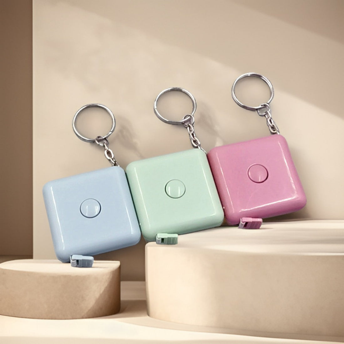 HUPSTL601 60 Inch Mini Tape Measure Keychain