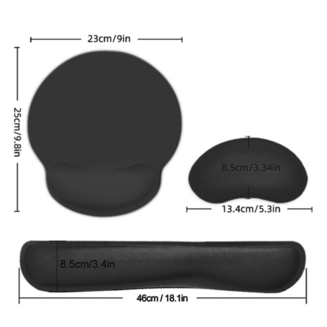 HUPSTL605Memory Foam Mouse Mat