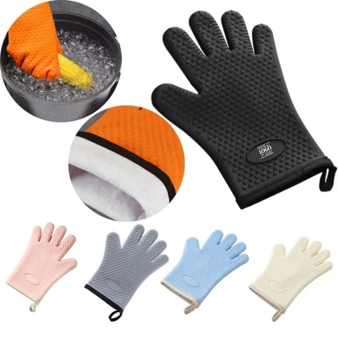 HUPSTL610Silicone Oven Mitts