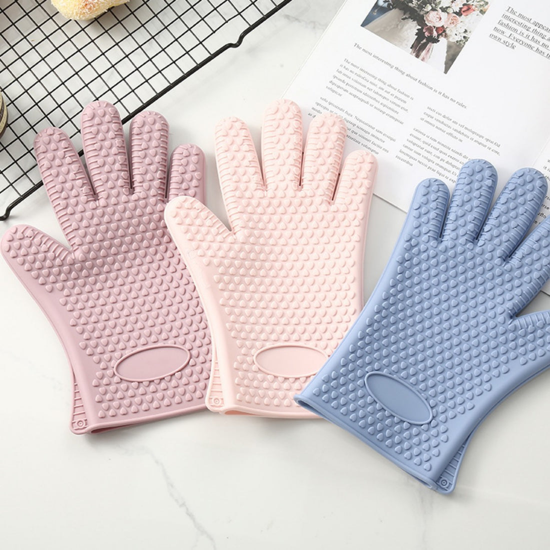 HUPSTL610Silicone Oven Mitts