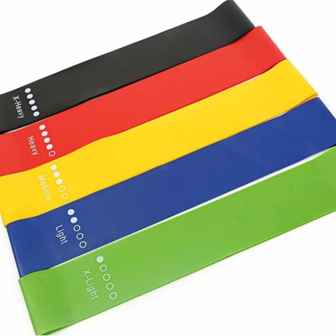 HUPSTL612Fitness Relaxation 5 Color Resistance Band Elastic Circle