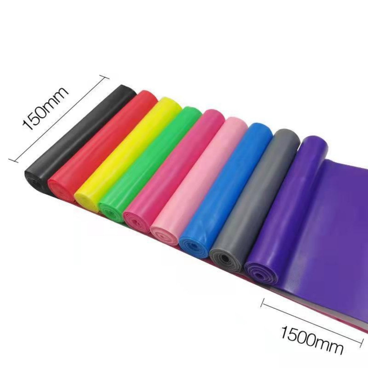 HUPSTL612Fitness Relaxation 5 Color Resistance Band Elastic Circle