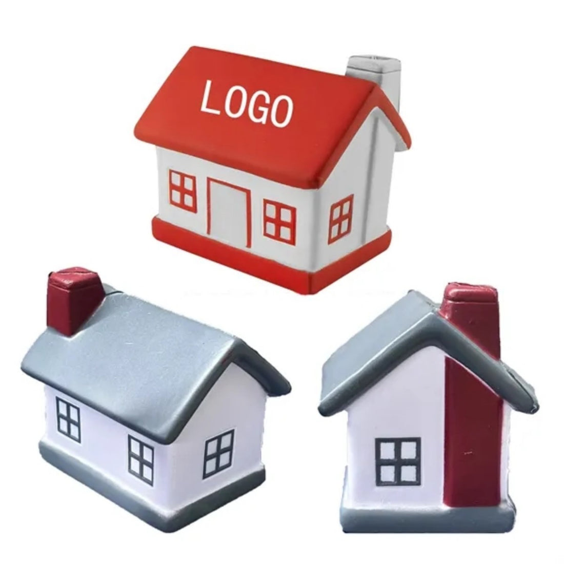 HUPSTL616Pu Foam House Squeeze Stress Toy