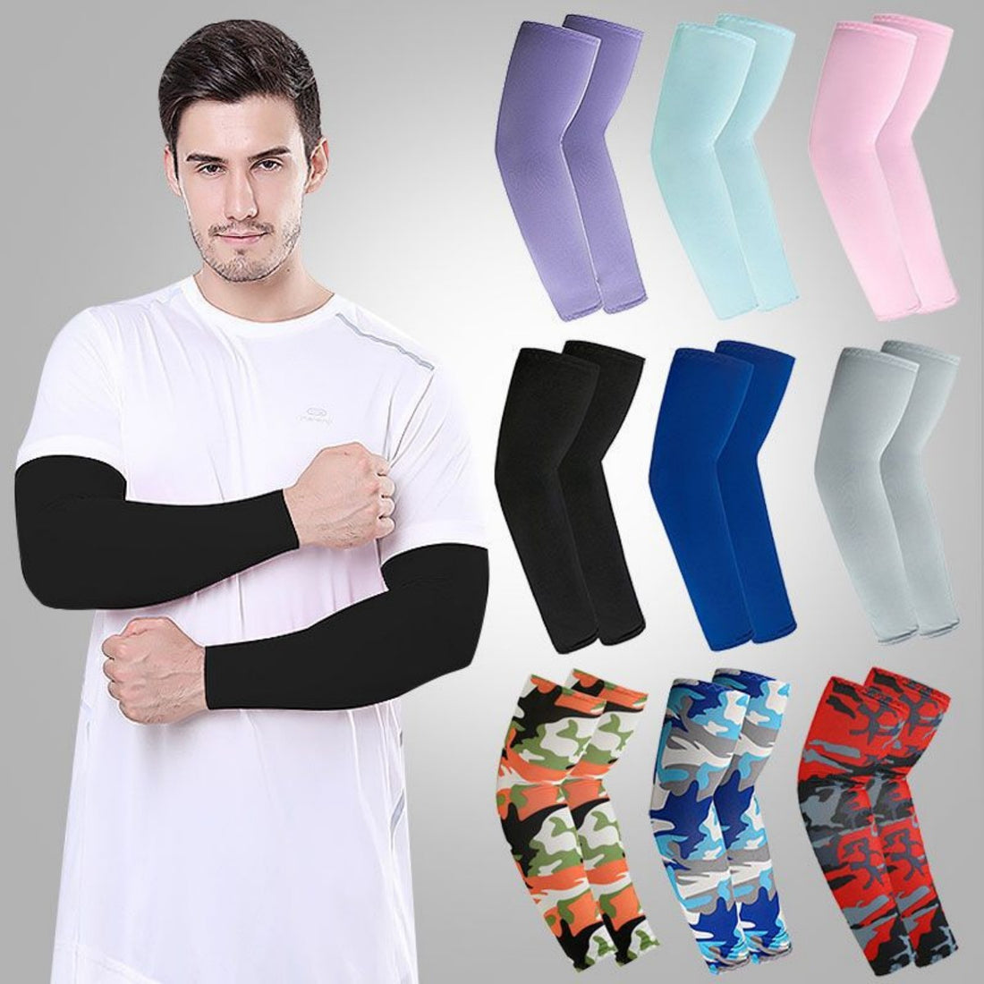 HUPSTL618UV Sun Protection Arm Sleeves
