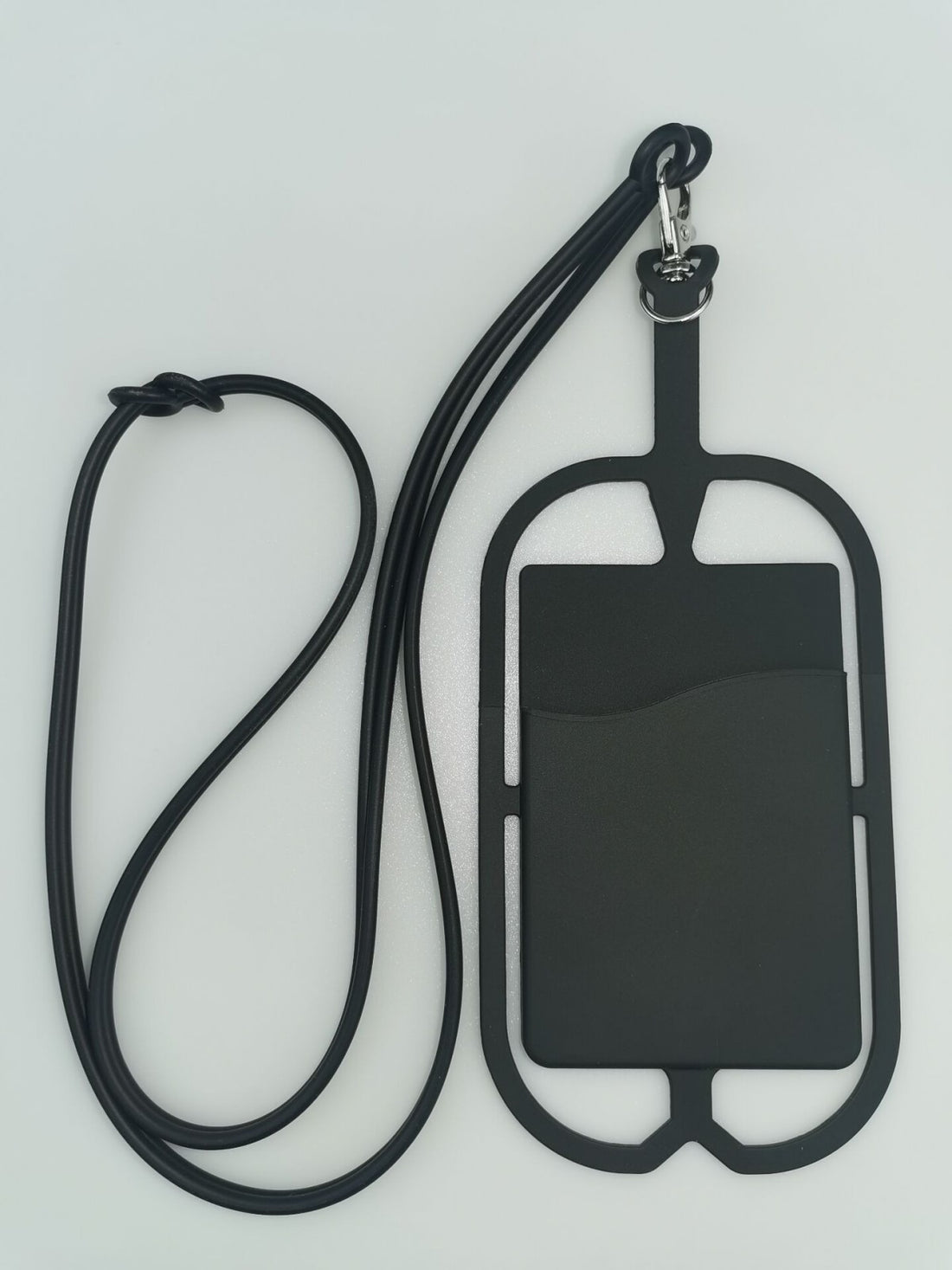HUPSTL619Silicone ID Card Badge Holder with Lanyard Style Phone