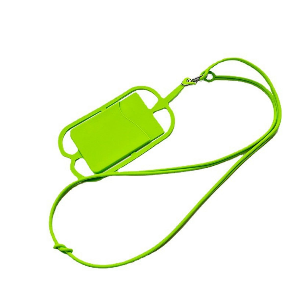 HUPSTL619Silicone ID Card Badge Holder with Lanyard Style Phone