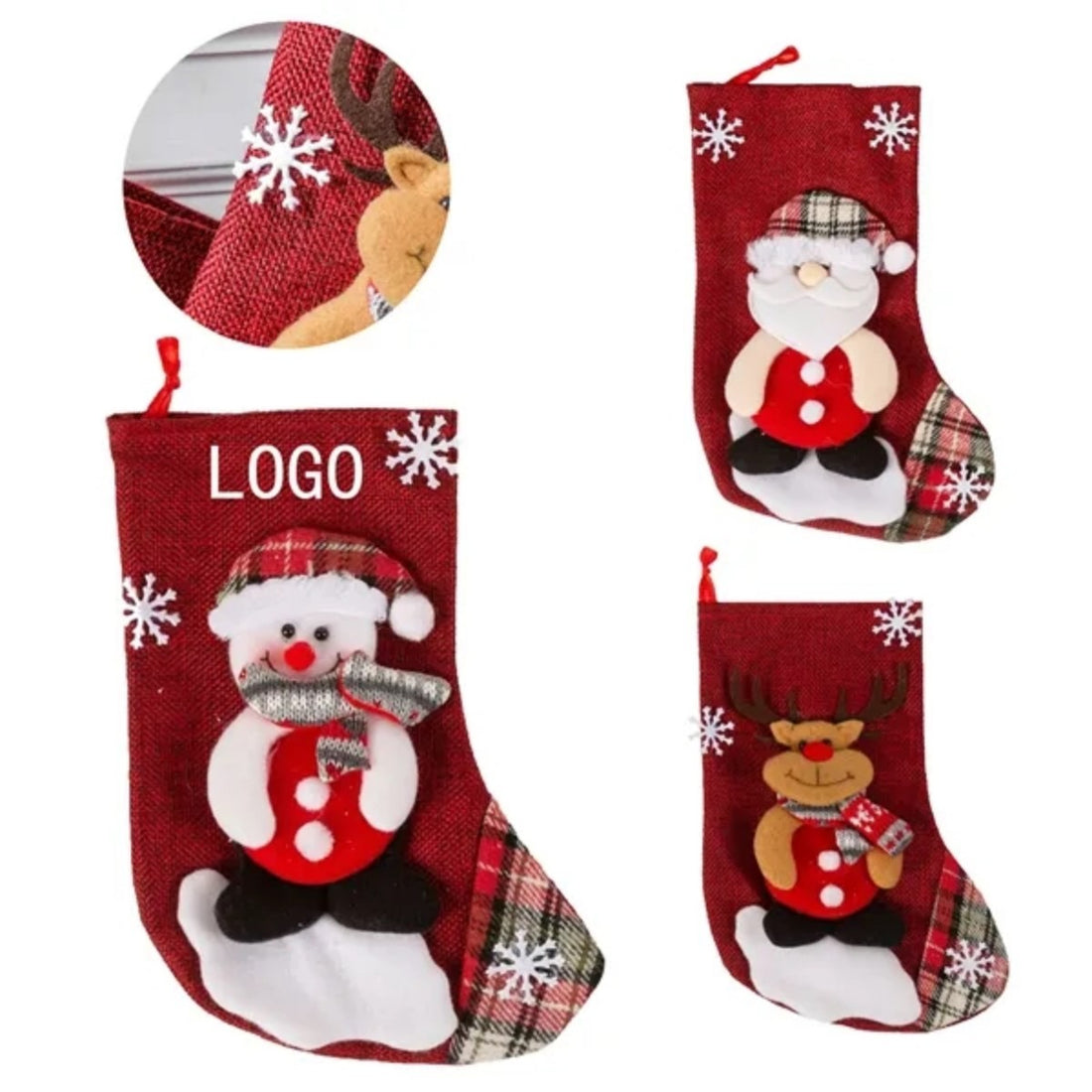 HUPSTL627Christmas Stocking OrnamentChristmas Gift Bag Pendant