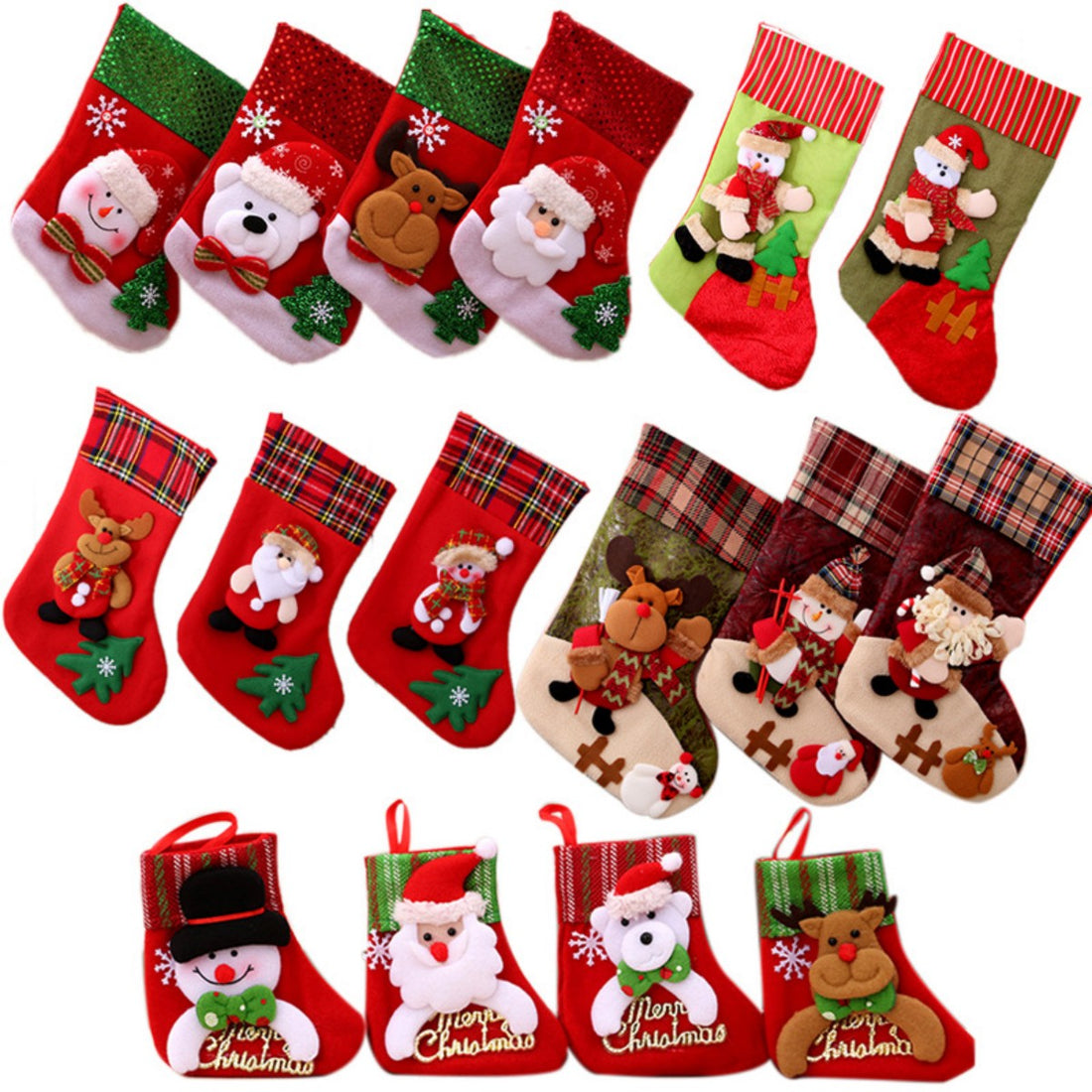 HUPSTL627Christmas Stocking OrnamentChristmas Gift Bag Pendant