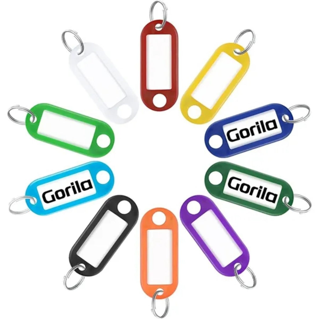 HUPSTL629Key Tags With Ring And Label Window
