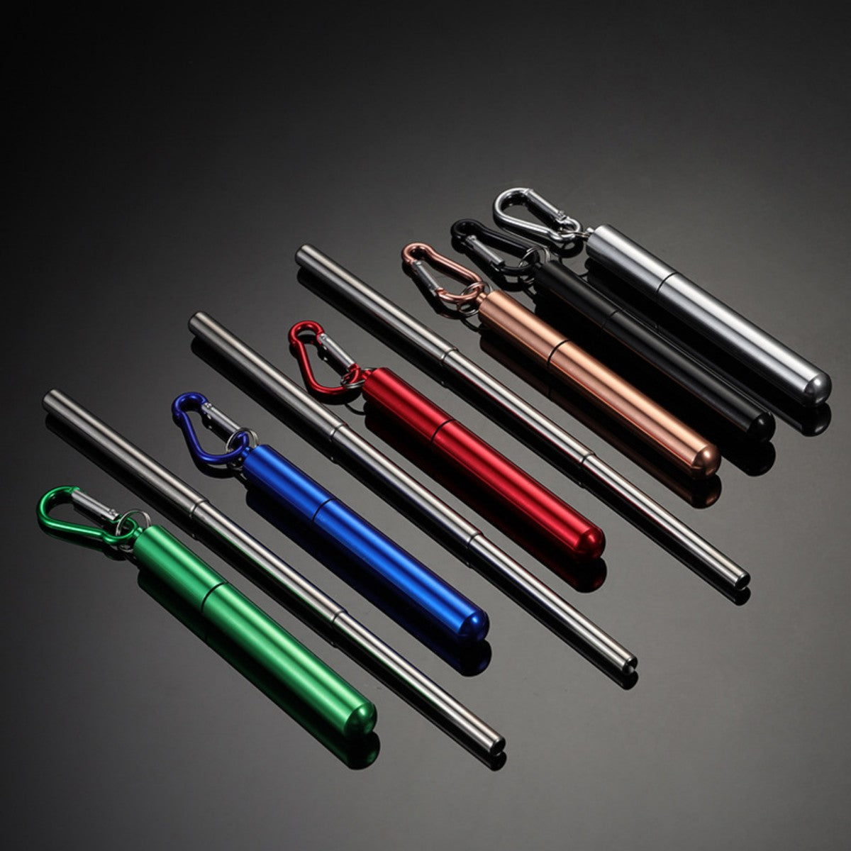 HUPSTL639Portable Foldable Stainless Steel Straw