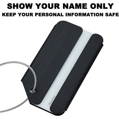HUPSTL645Aluminum Luggage Tag