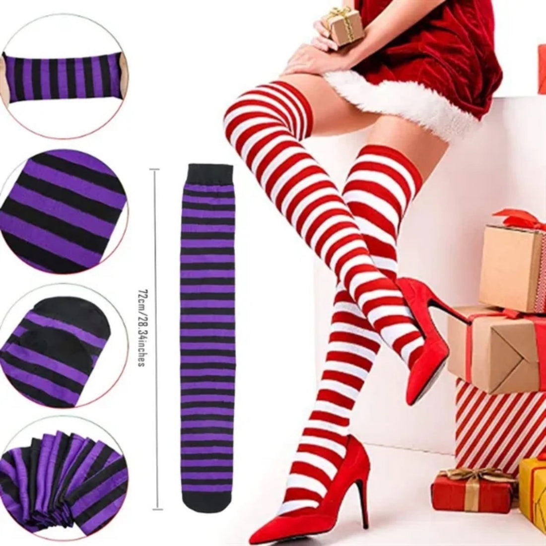 HUPSTL651Christmas Jacquard Socks