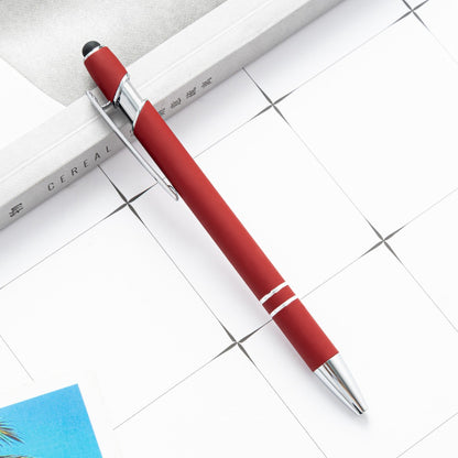 HUPSTL6682 In 1 Colorful Metal Ballpoint Pens With Stylus Tip