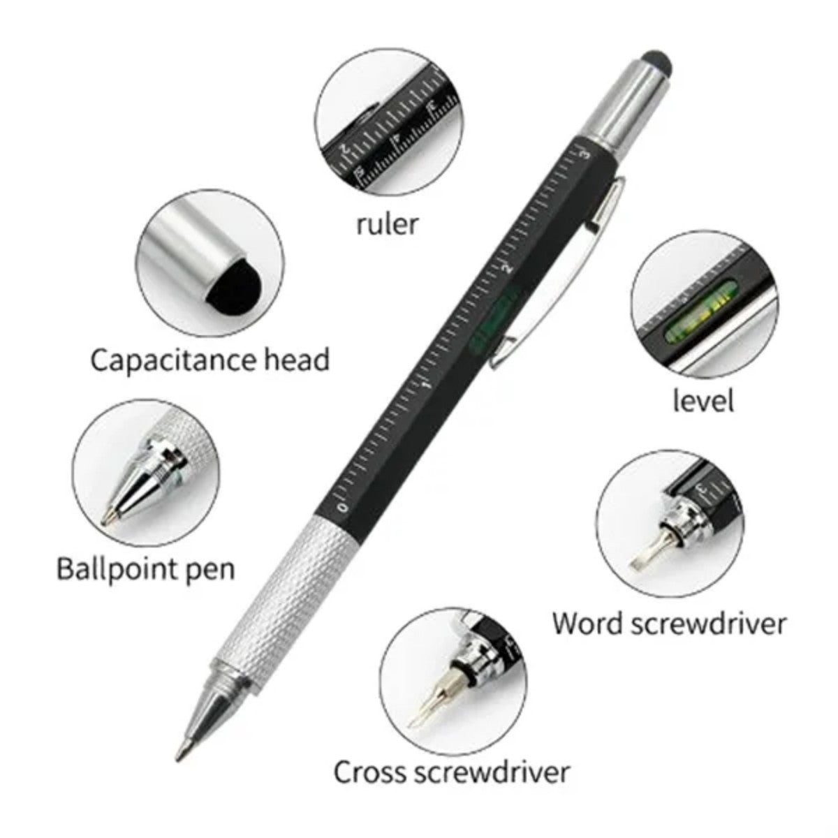 HUPSTL6736 In 1 Multitool Tech Tool Pen