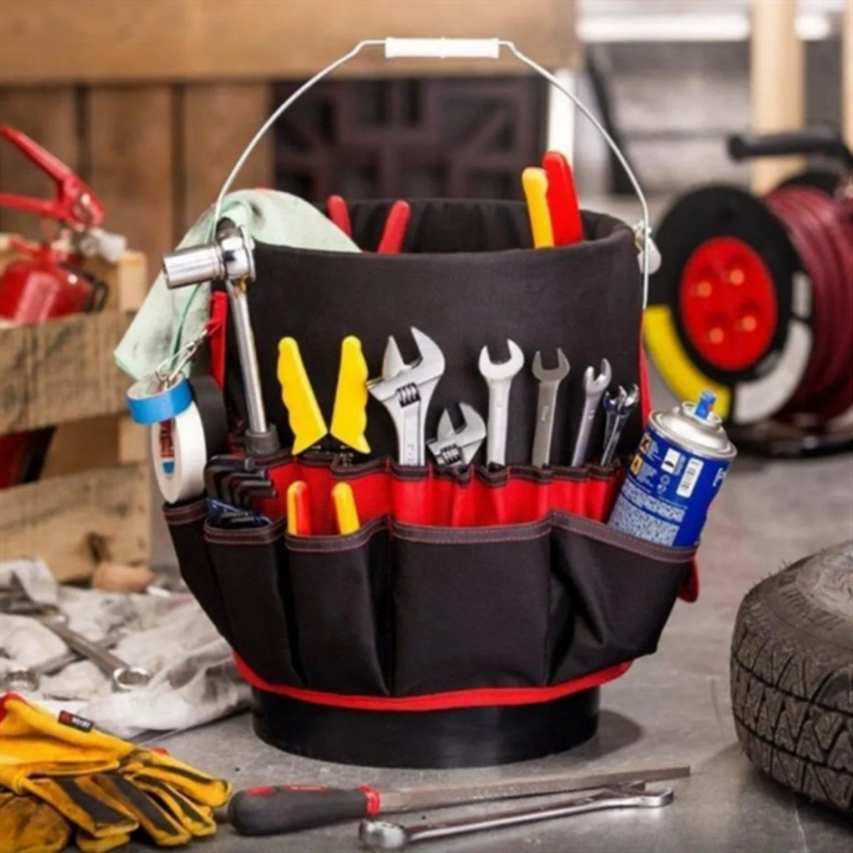 HUPSTL712 Custom Multipurpose Garden Tool Bucket Bag Organizer
