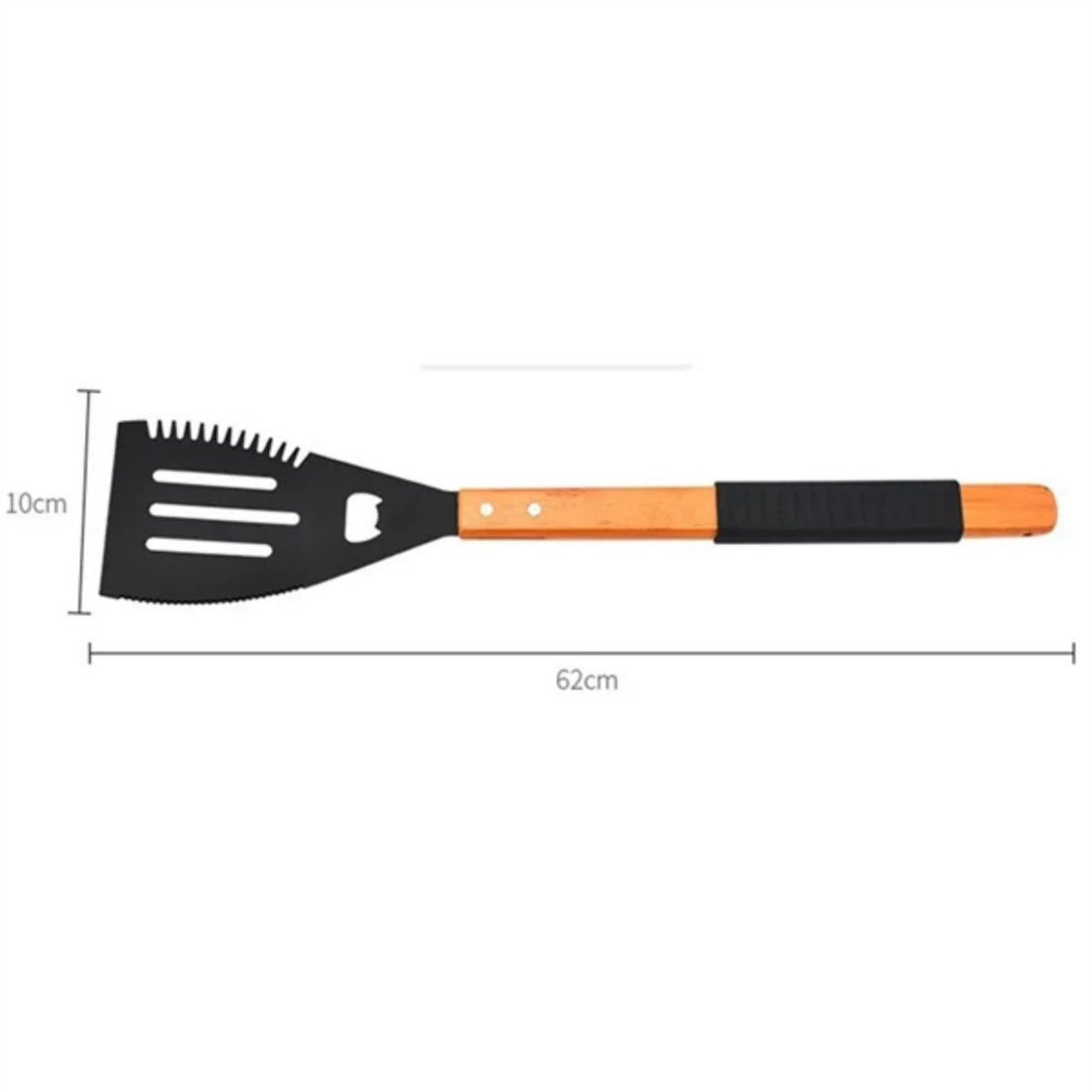 HUPSTL737 Metal Non-stick Grilling Tool Spatula With Bottle Opener