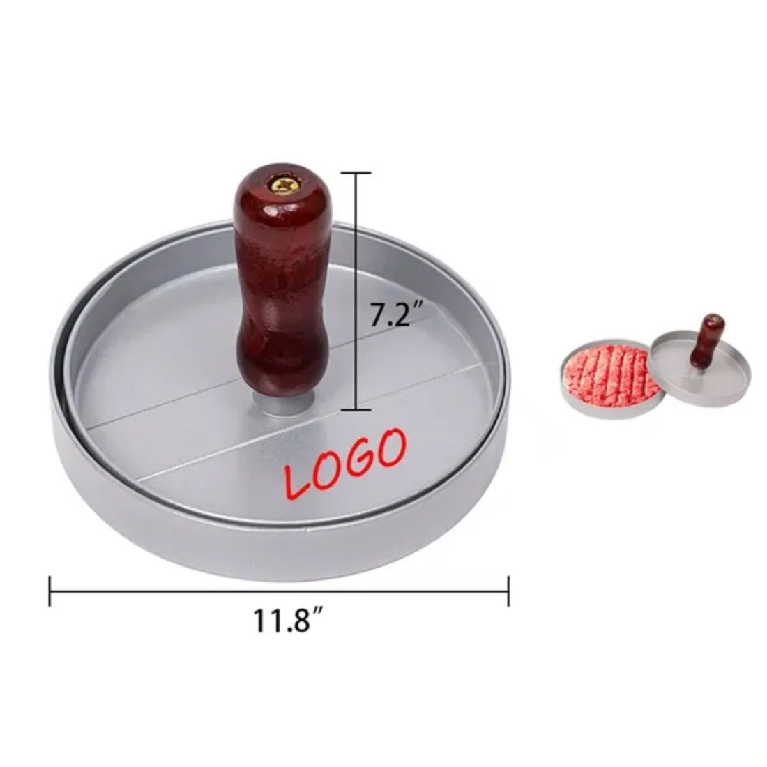 HUPSTL750 Kitchen Portable Meatloaf Burger Press