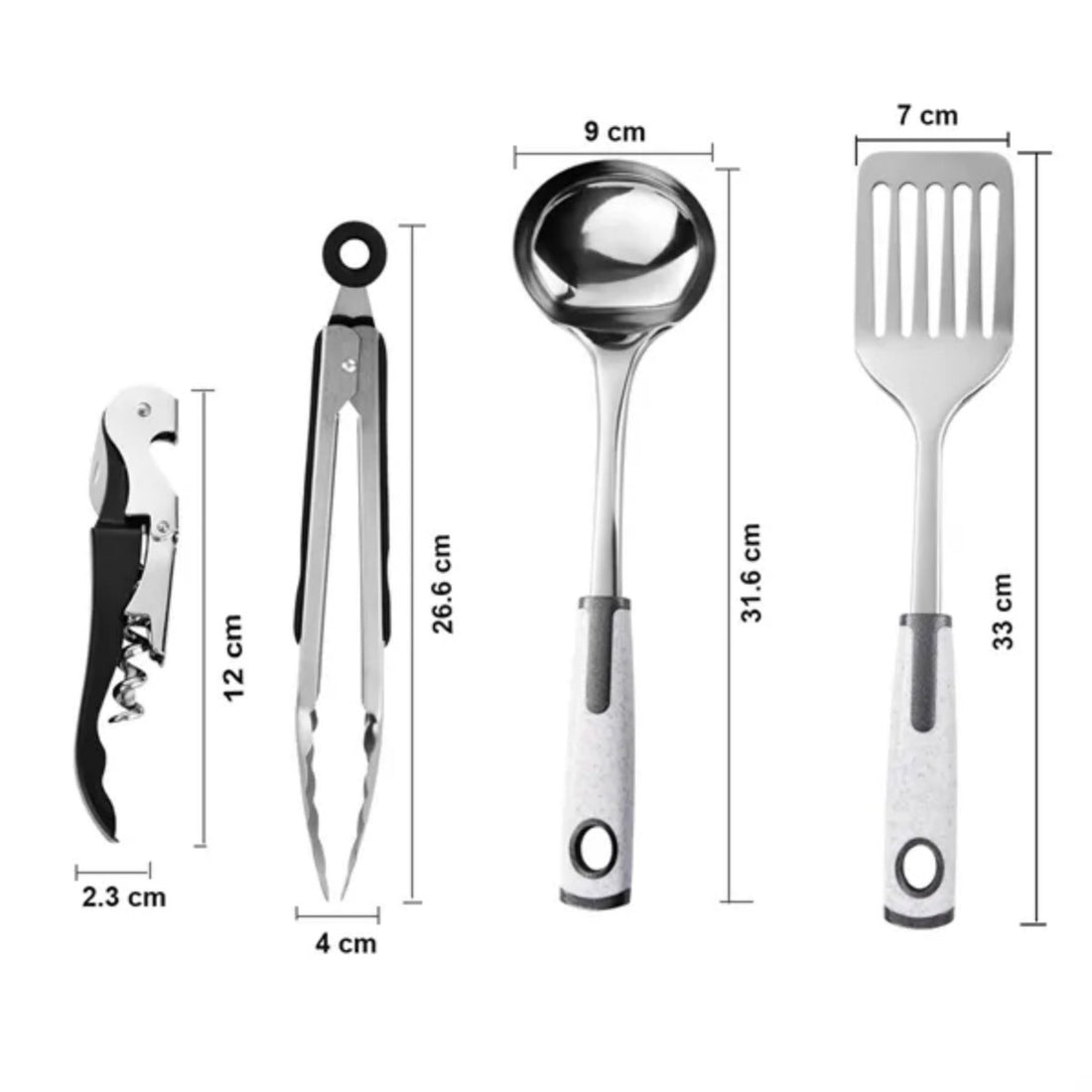 HUPSTL754 8pcs Camp Cooking Utensil Set