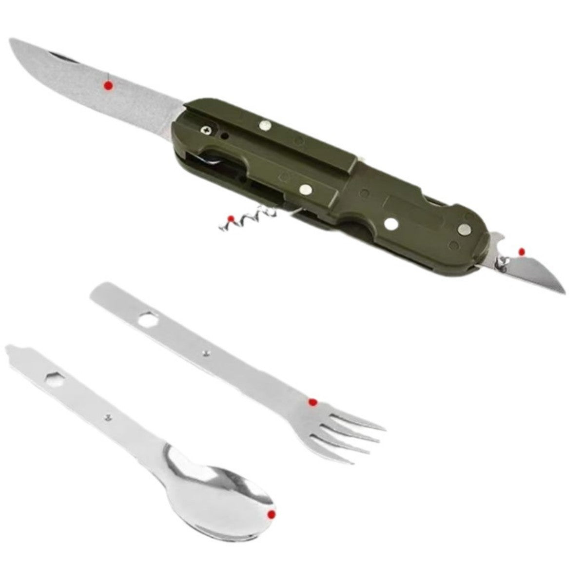 HUPSTL756 Camping Stainless Steel Folding Combination