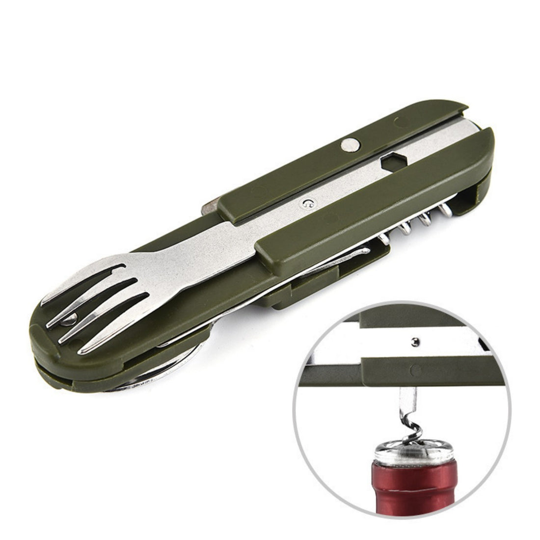 HUPSTL756 Camping Stainless Steel Folding Combination