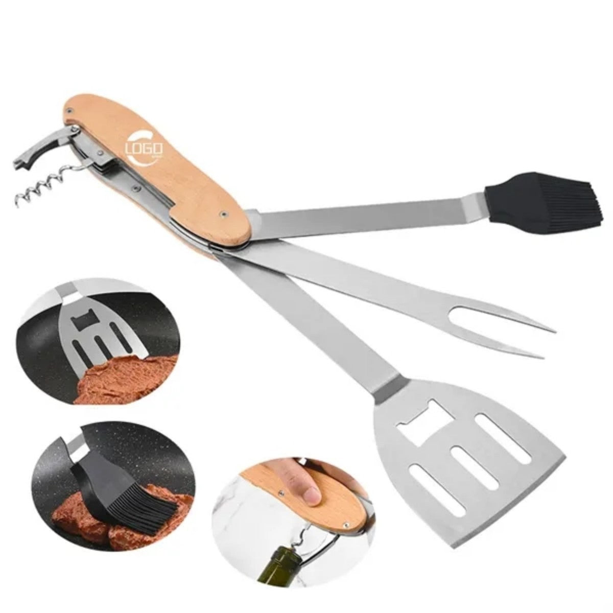 HUPSTL762 5 In 1 BBQ Multitool