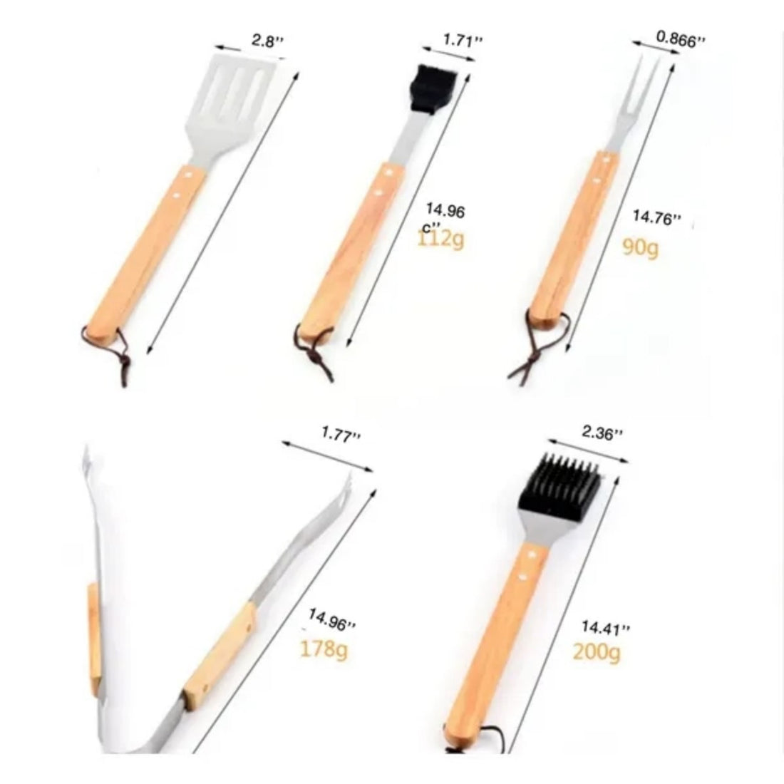 HUPSTL794 BBQ Grill Cooking Utensils Tool