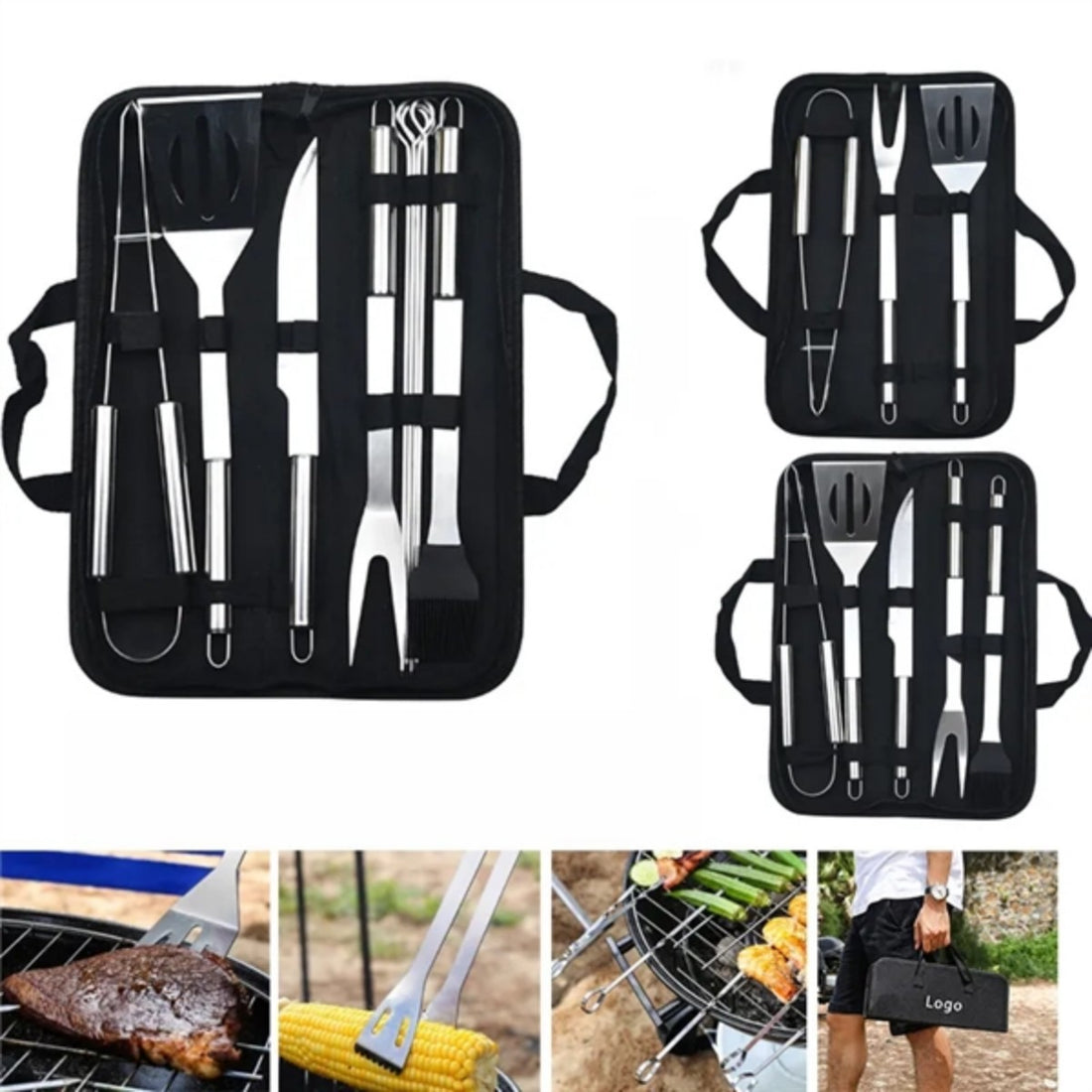 HUPSTL798 Stainless Steel BBQ Tool Set