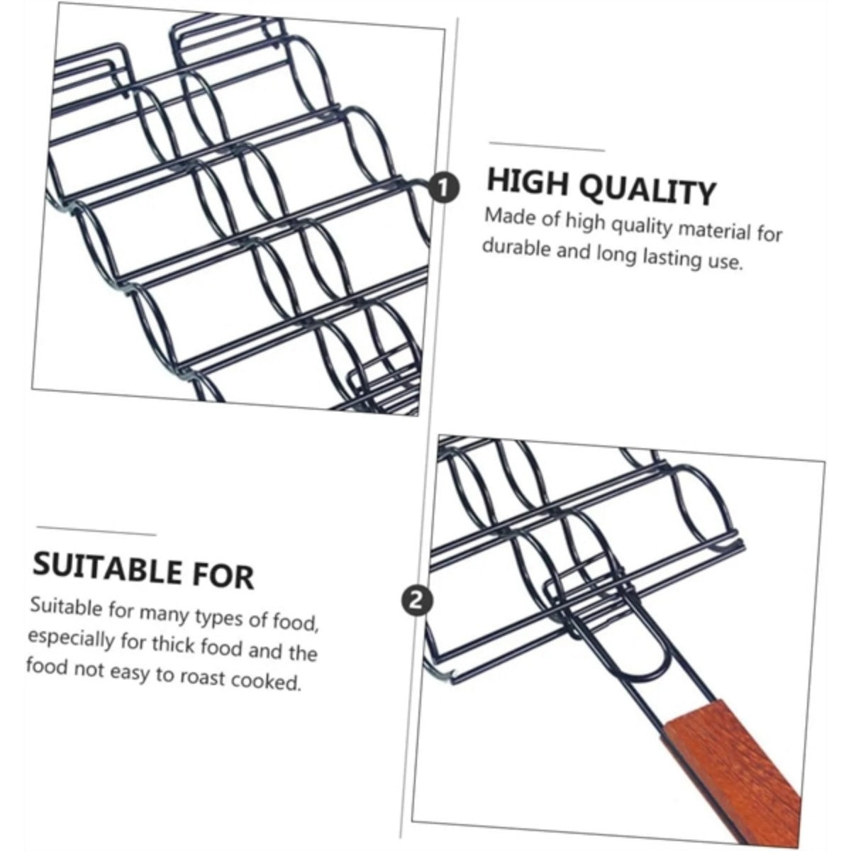 HUPSTL799 Grilled Corn Rack Kabob,Foldable Grill Barbecue Wire Frame