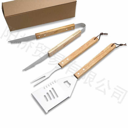 HUPSTL804 Bamboo BBQ Set with Case