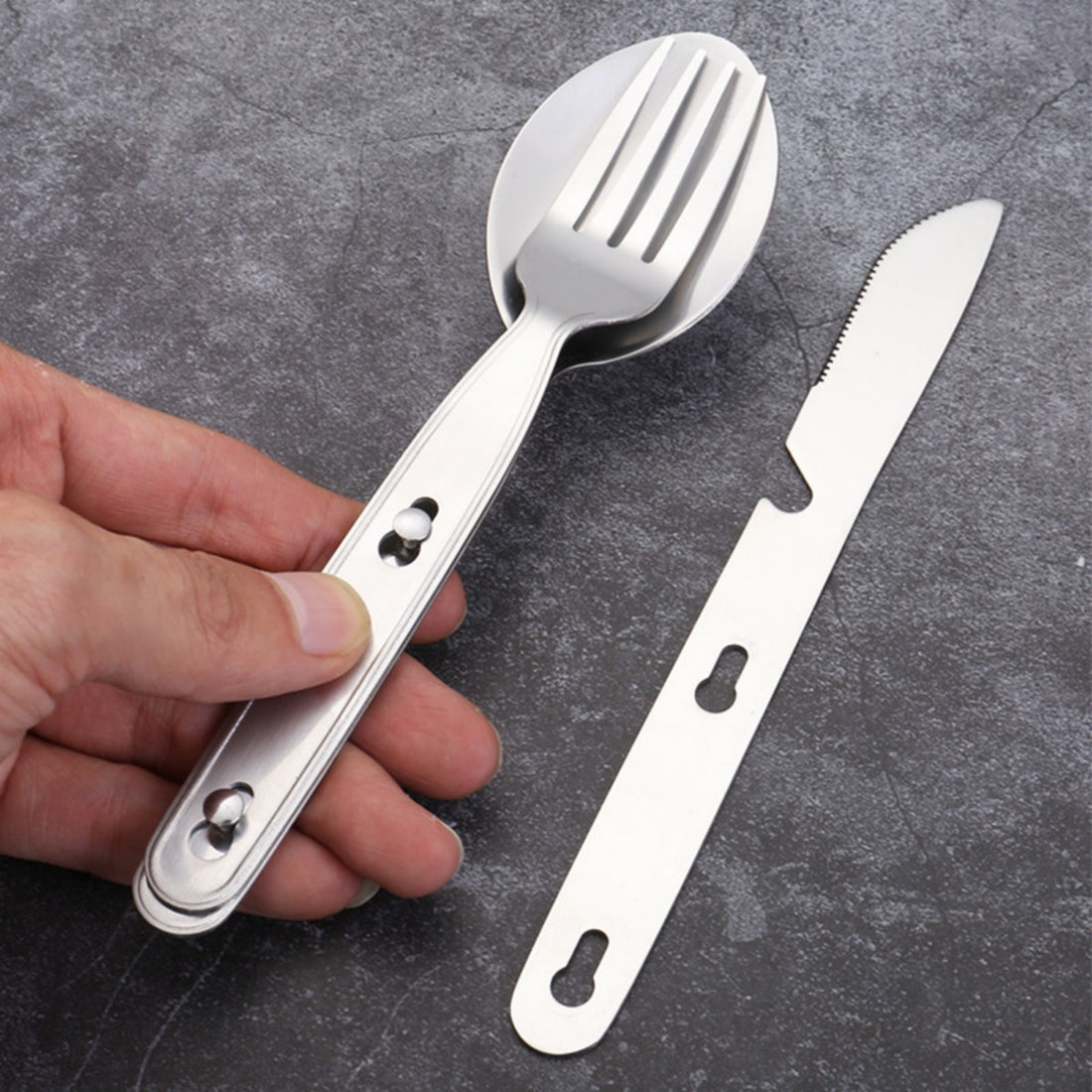 HUPSTL808 Stainless Steel Spoon Knife And Fork Utensil Set
