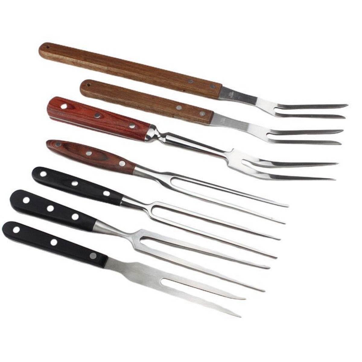 HUPSTL815 Sturdy Stainless Steel BBQ Grill Fork for Outdoor Cooking