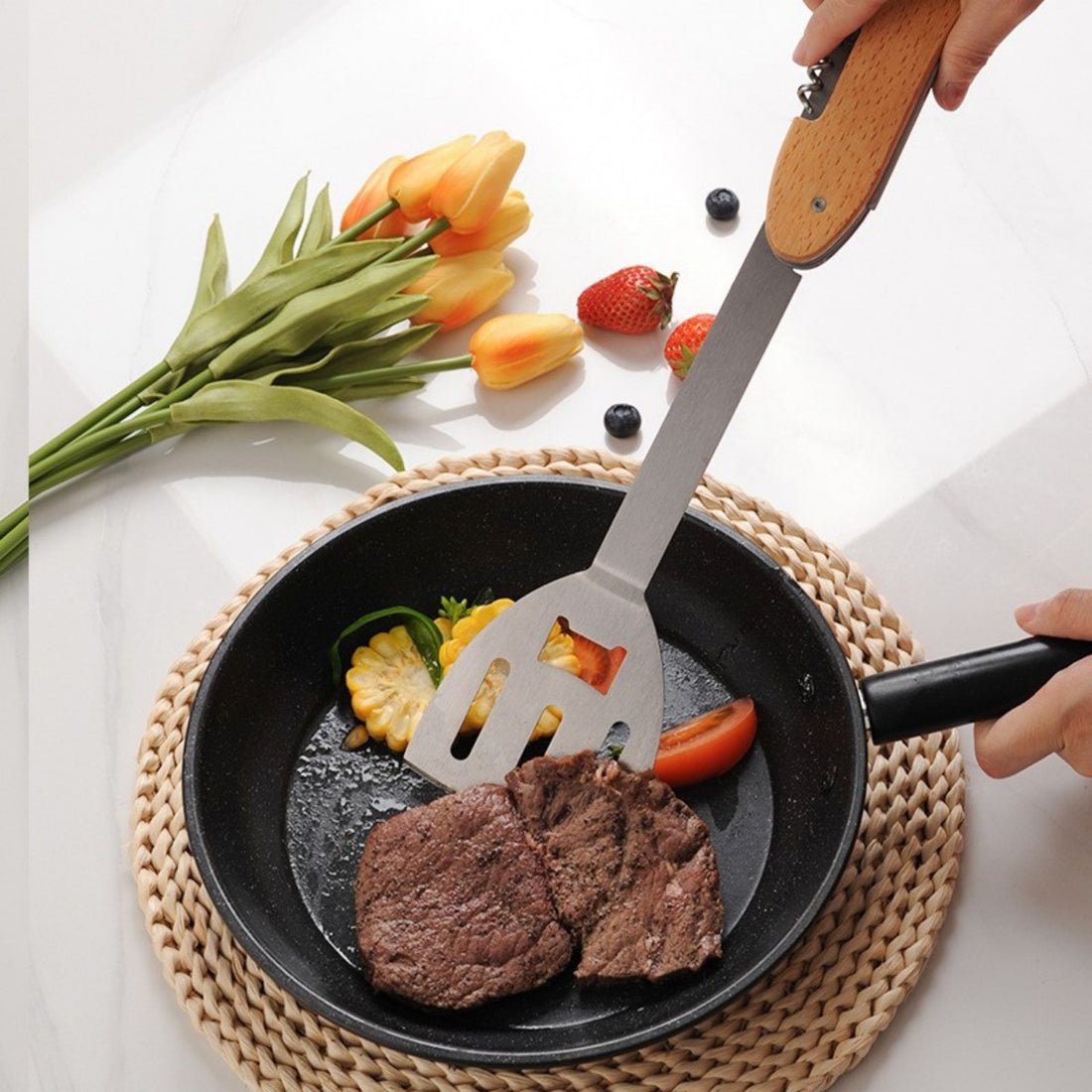 HUPSTL817 5-in-1 BBQ Multi Tool Set