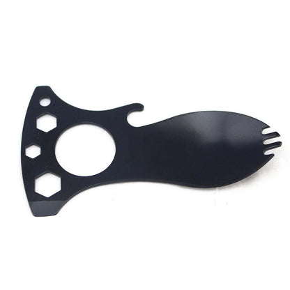 HUPSTL819 Multifunction Tool Fork Spoon Keychain
