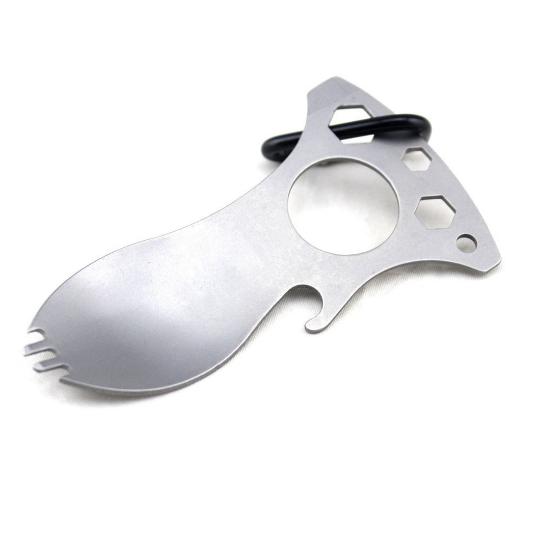HUPSTL819 Multifunction Tool Fork Spoon Keychain